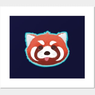 Cheeky Red Panda Posters and Art